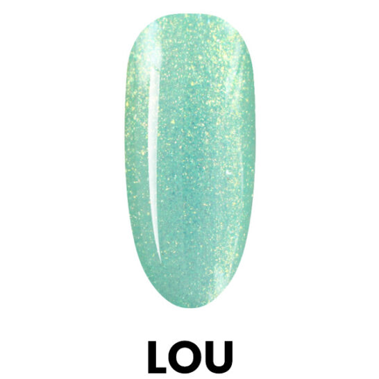 Vernis Semi Permanent LOU 180 en teinte Vert Irisé Nude de Princess Paris