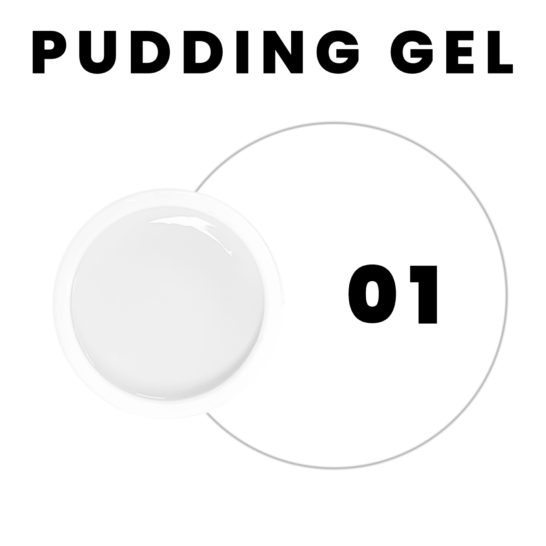 Pudding Gel 01 Blanc pour Manucure Facile de Princess Paris