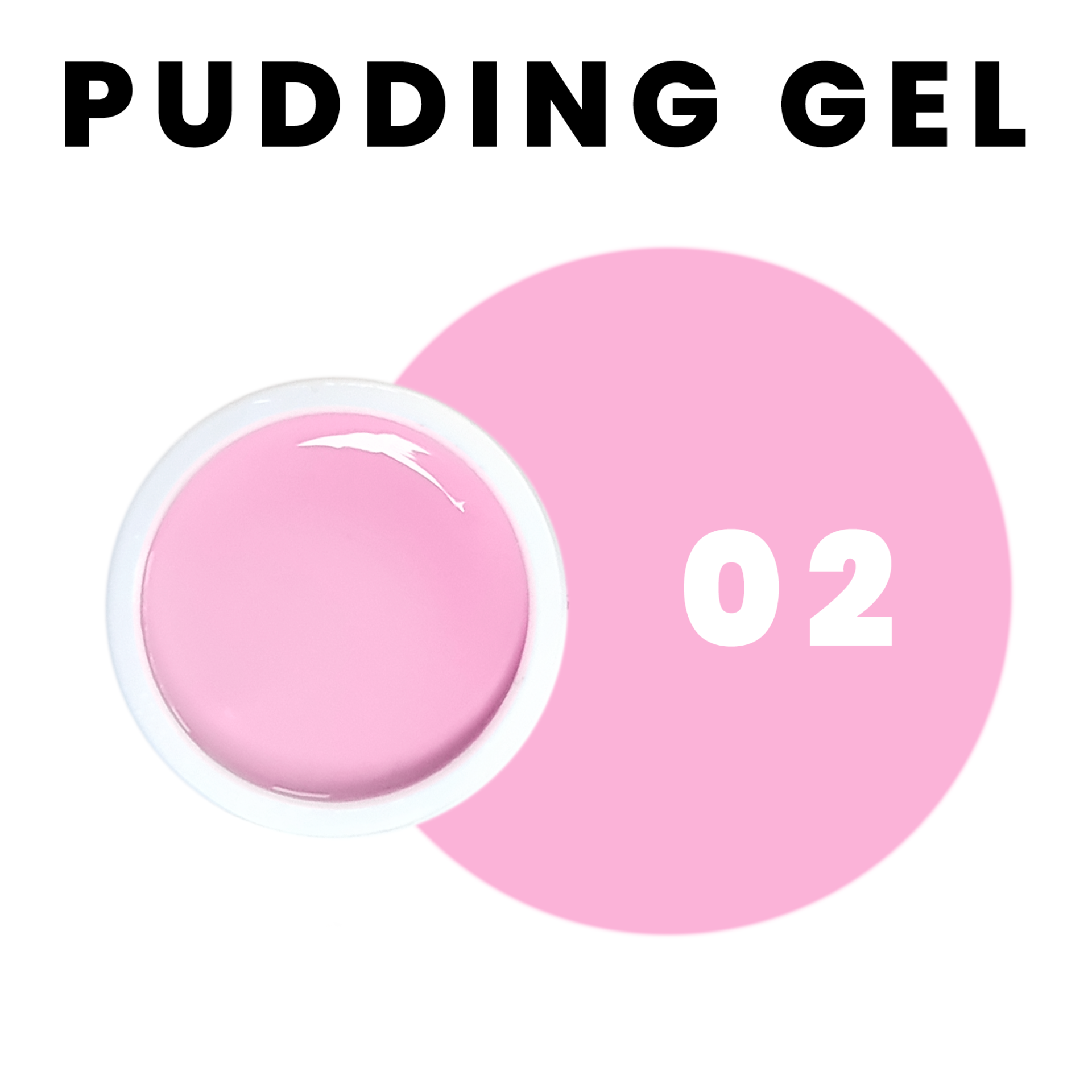 Pudding Gel 02 Rose pour Manucure Facile de Princess Paris 6g