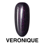 Capsule ongle pailletée noire "VERONIQUE