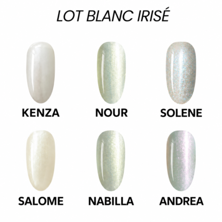 Lot Blanc Irisé