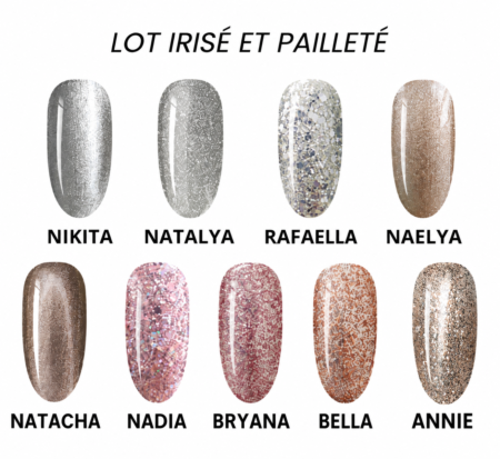 Lot Irisé et Pailleté